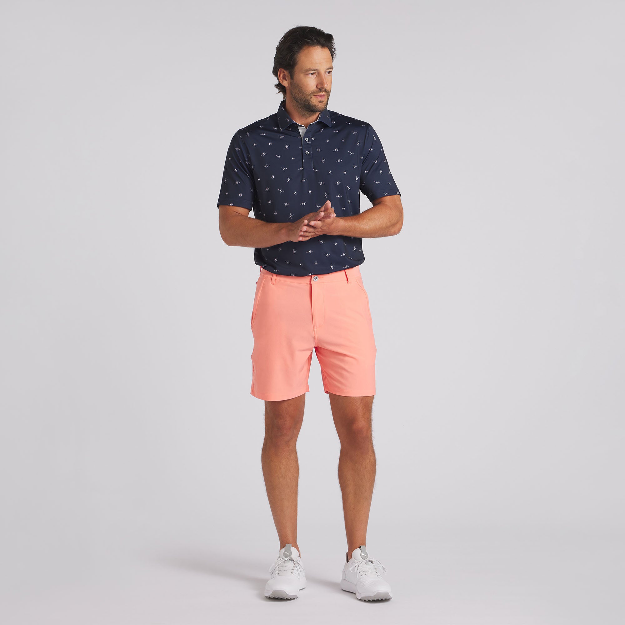 101 Solid 7 Golf Shorts | Melon Punch