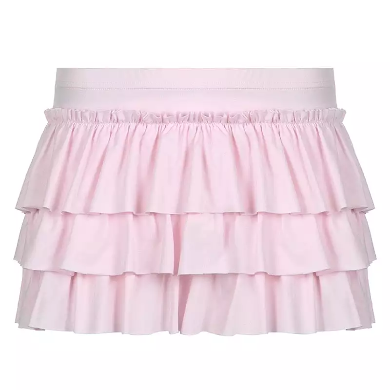 Baby Pink bow high waist cake skirt BY11000