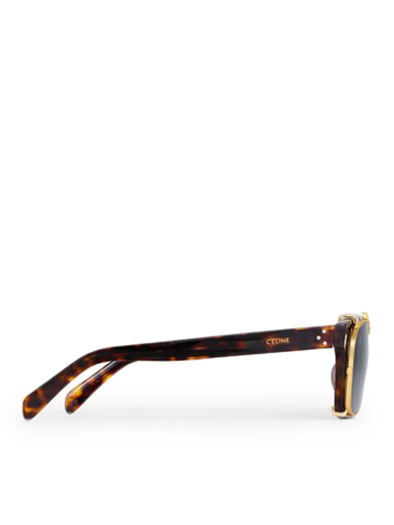 BLACK FRAME 51 SUNGLASSES IN ACETATE AND RED HAVANA METAL