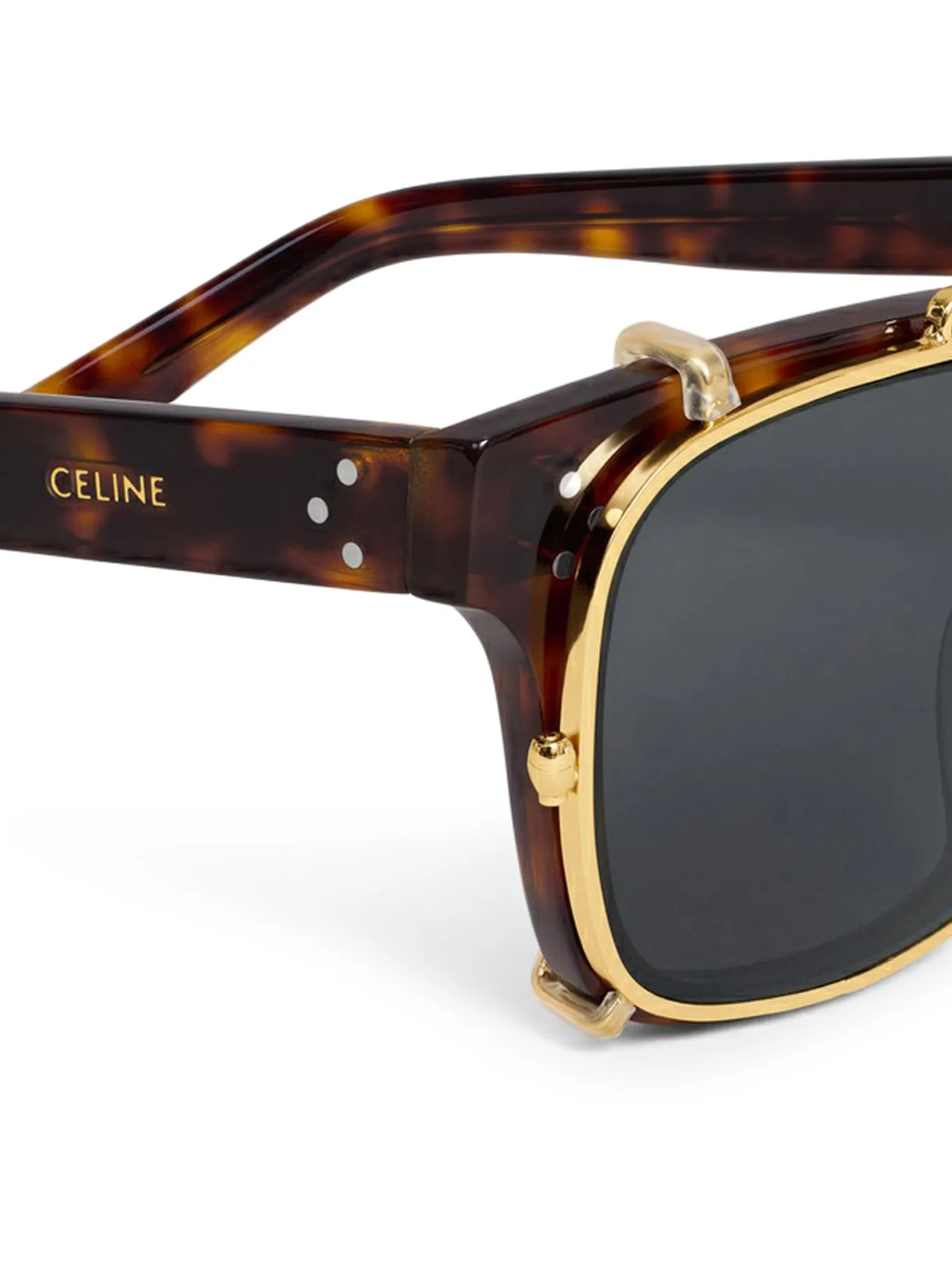 BLACK FRAME 51 SUNGLASSES IN ACETATE AND RED HAVANA METAL