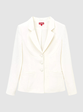 Carson Ivory Single Breasted Blazer