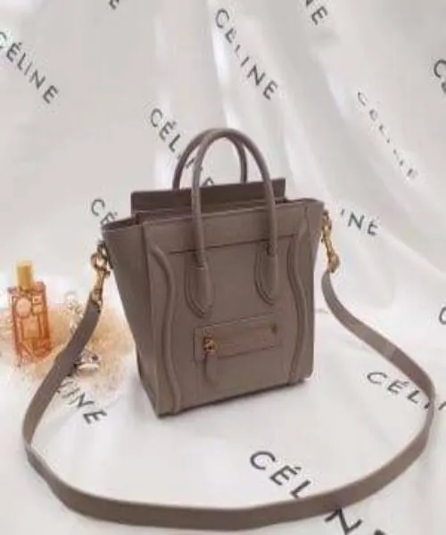 Celine Nano Luggage Tote Tan