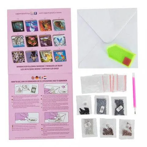 Dragon Fire Crystal Art Card Kit