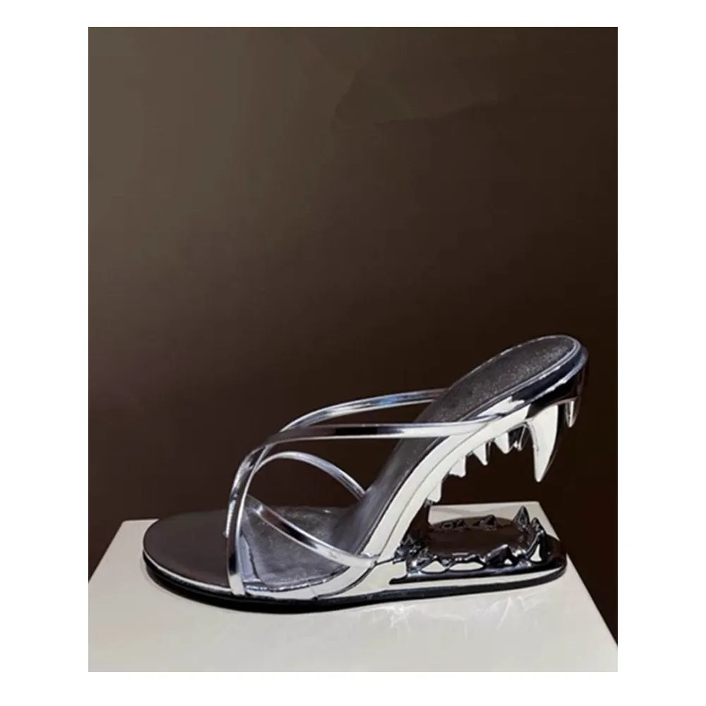 FANG TOOTH HEELS