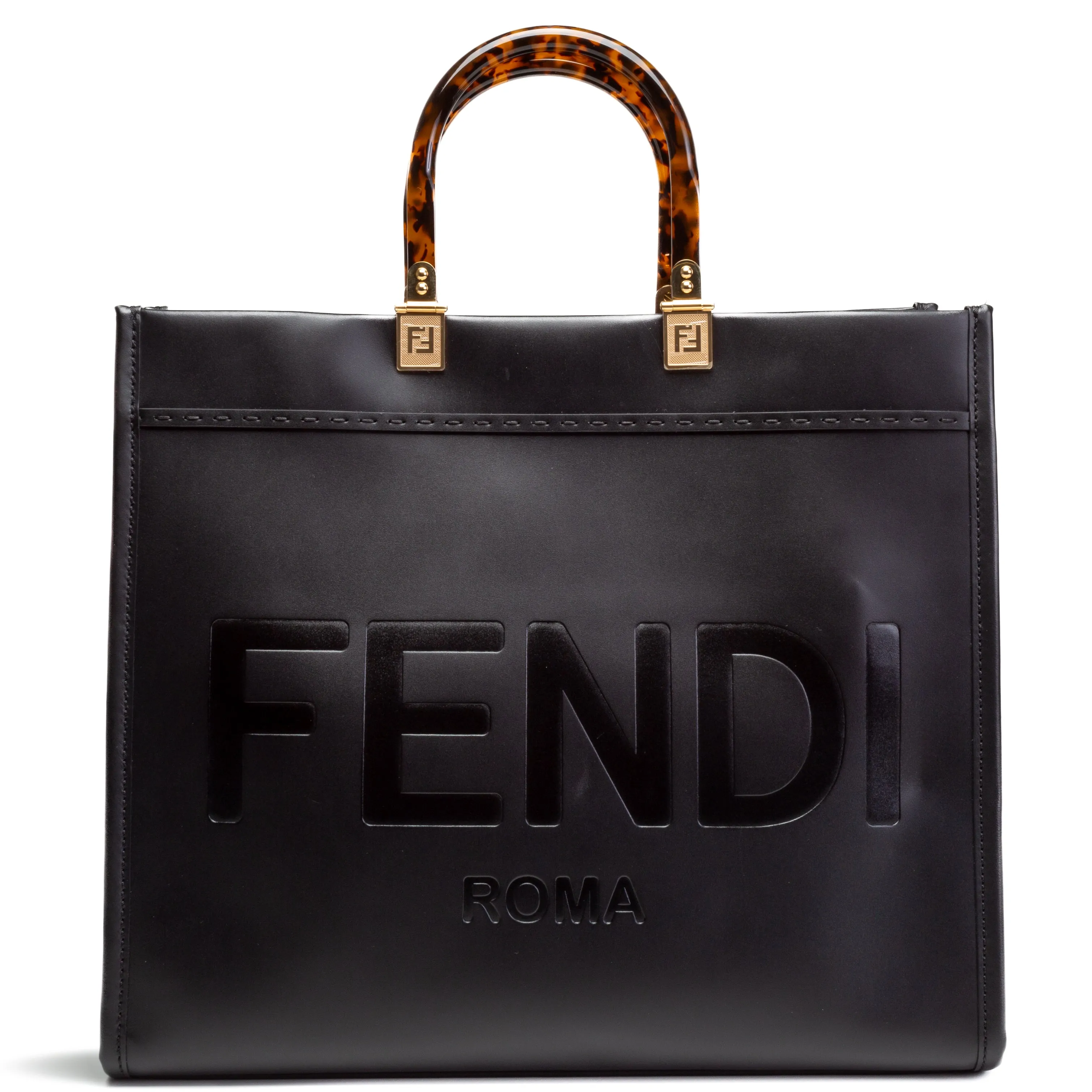 FENDI Medium Sunshine Tote - Black