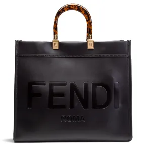 FENDI Medium Sunshine Tote - Black