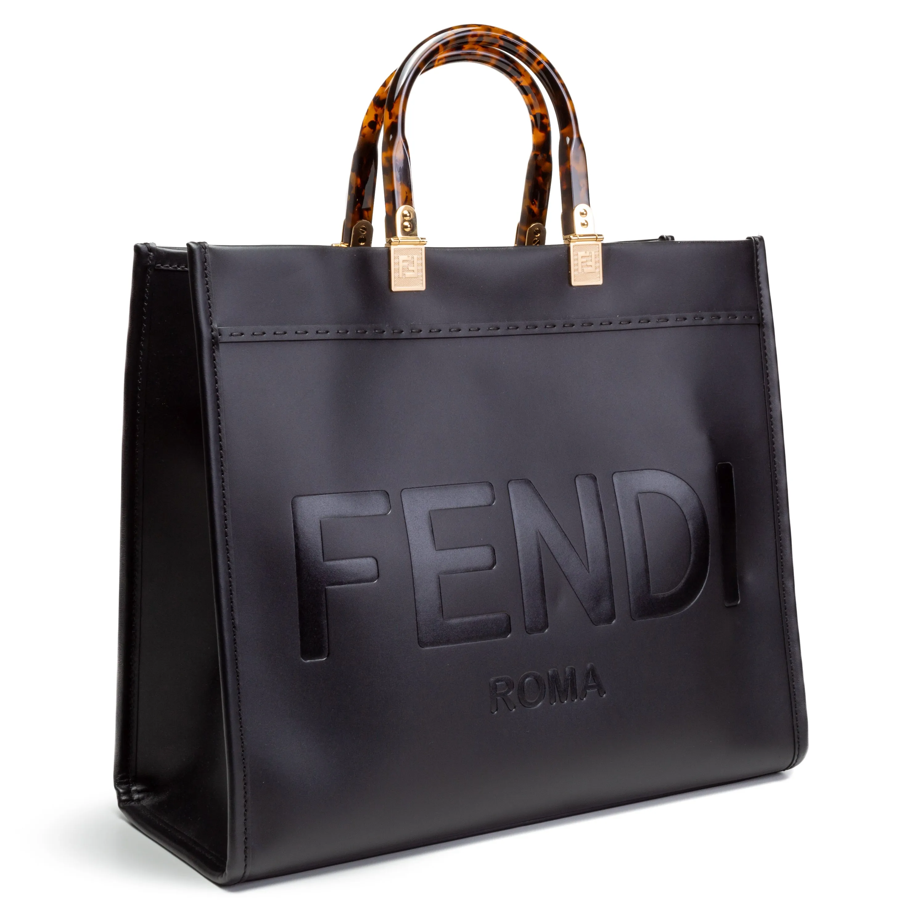 FENDI Medium Sunshine Tote - Black