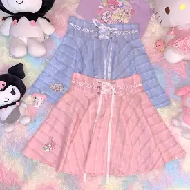 Japanese harajuku cute Sanrio plaid skirt BY3302