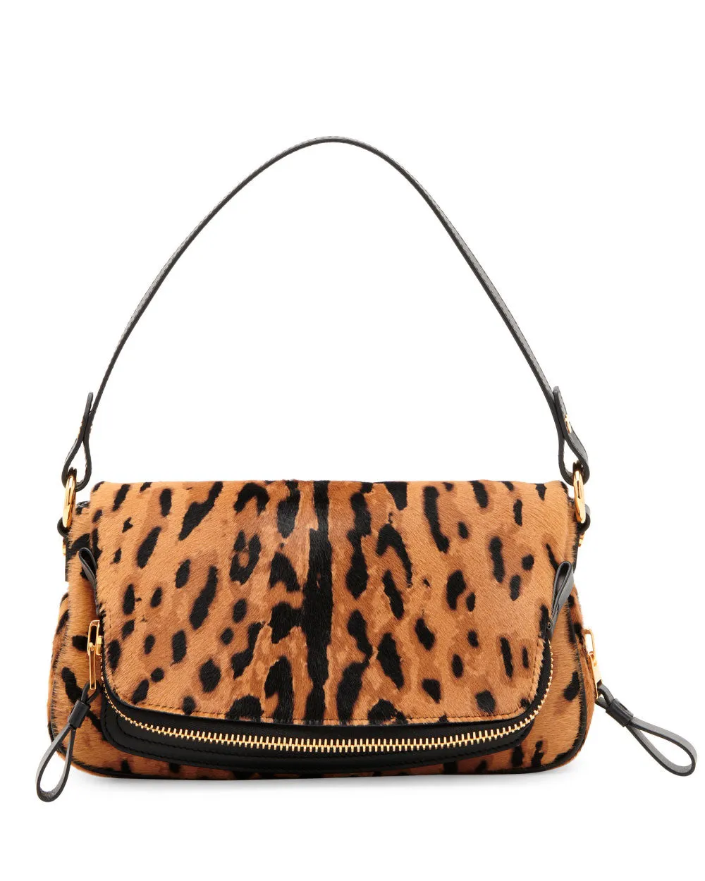 Jennifer Animal Spot Genuine Calf Hair East/West Crossbody Bag