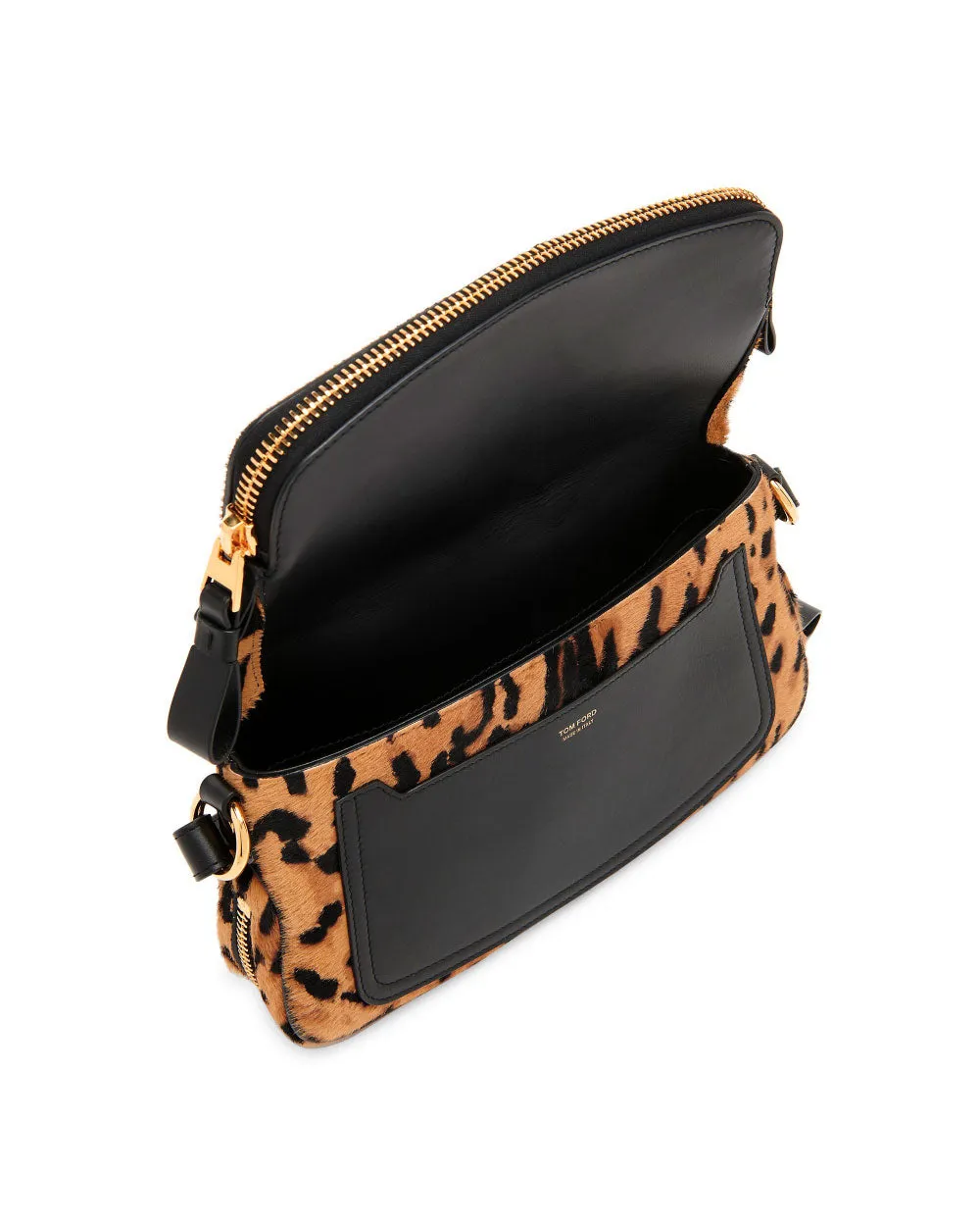 Jennifer Animal Spot Genuine Calf Hair East/West Crossbody Bag