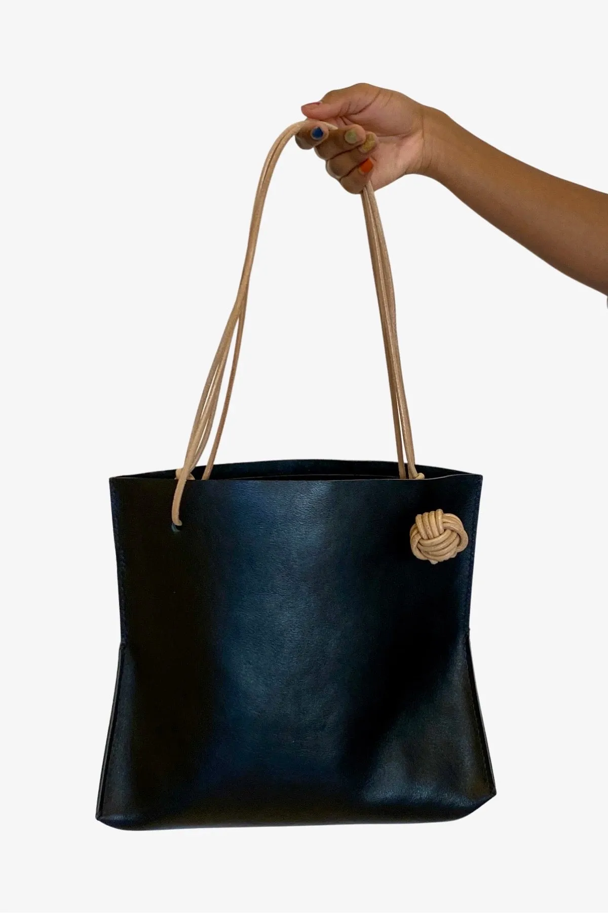 k(not) Tote in Black/Veg Tan