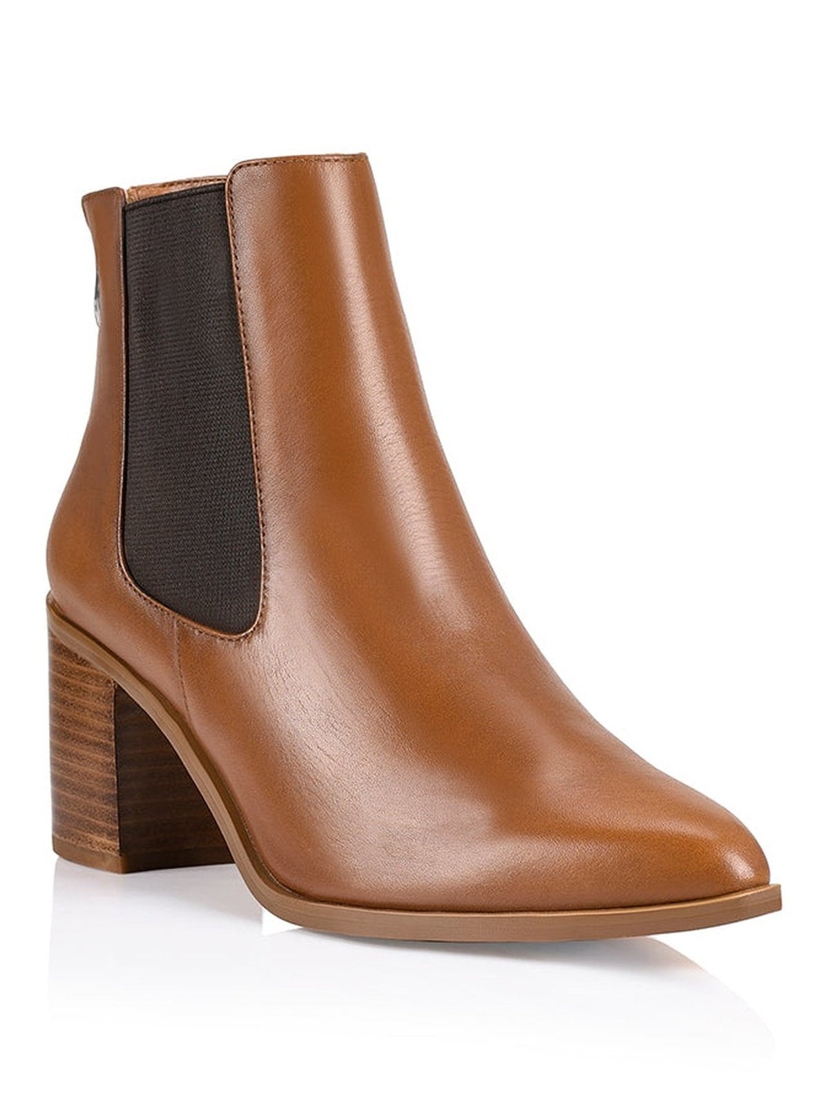 Laurah Chelsea Ankle Boots - Tan Leather