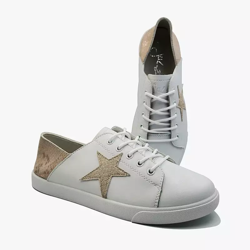 Leather Nicki Gold Star Sneaker