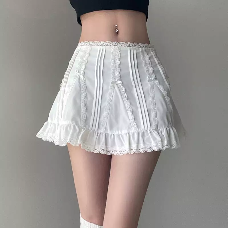 Lisa Ballet Sweet and Spicy Girl Lace Sexy Short Skirt BY9134