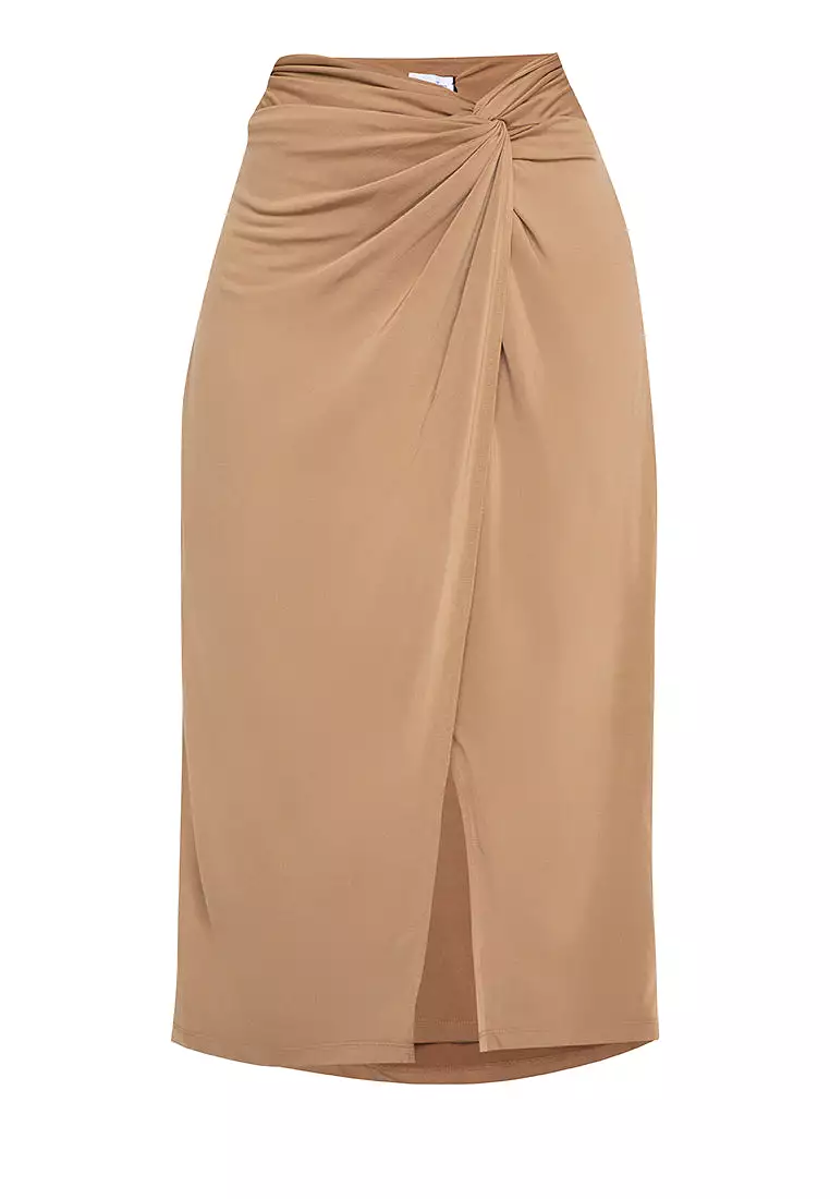 MARISOL Twist Front Skirt