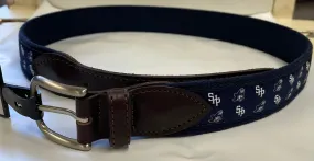 New Belts Navy with Pirate logo, SHP logo