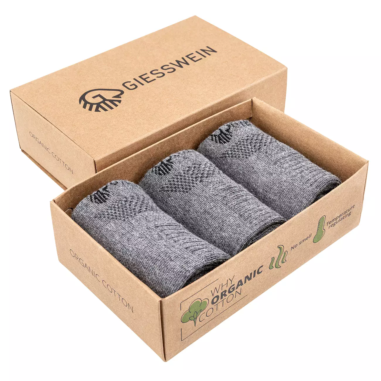 Organic Cotton Sneaker Socks (pack of three)