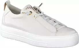 PAUL GREEN Ivory Leather Trainers 5017