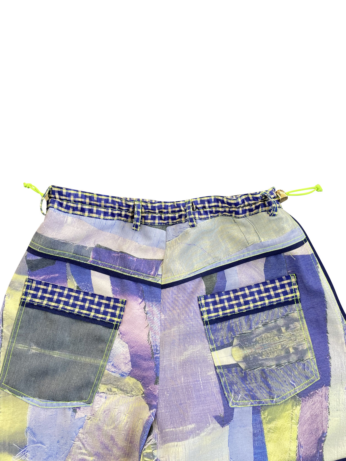 Printed Patchwork Shorts