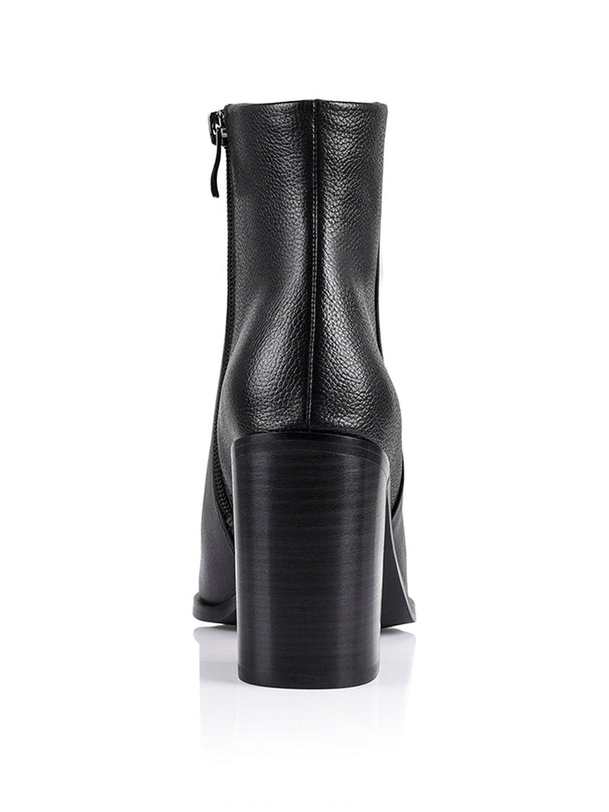 Ria Ankle Boots - Black Leather