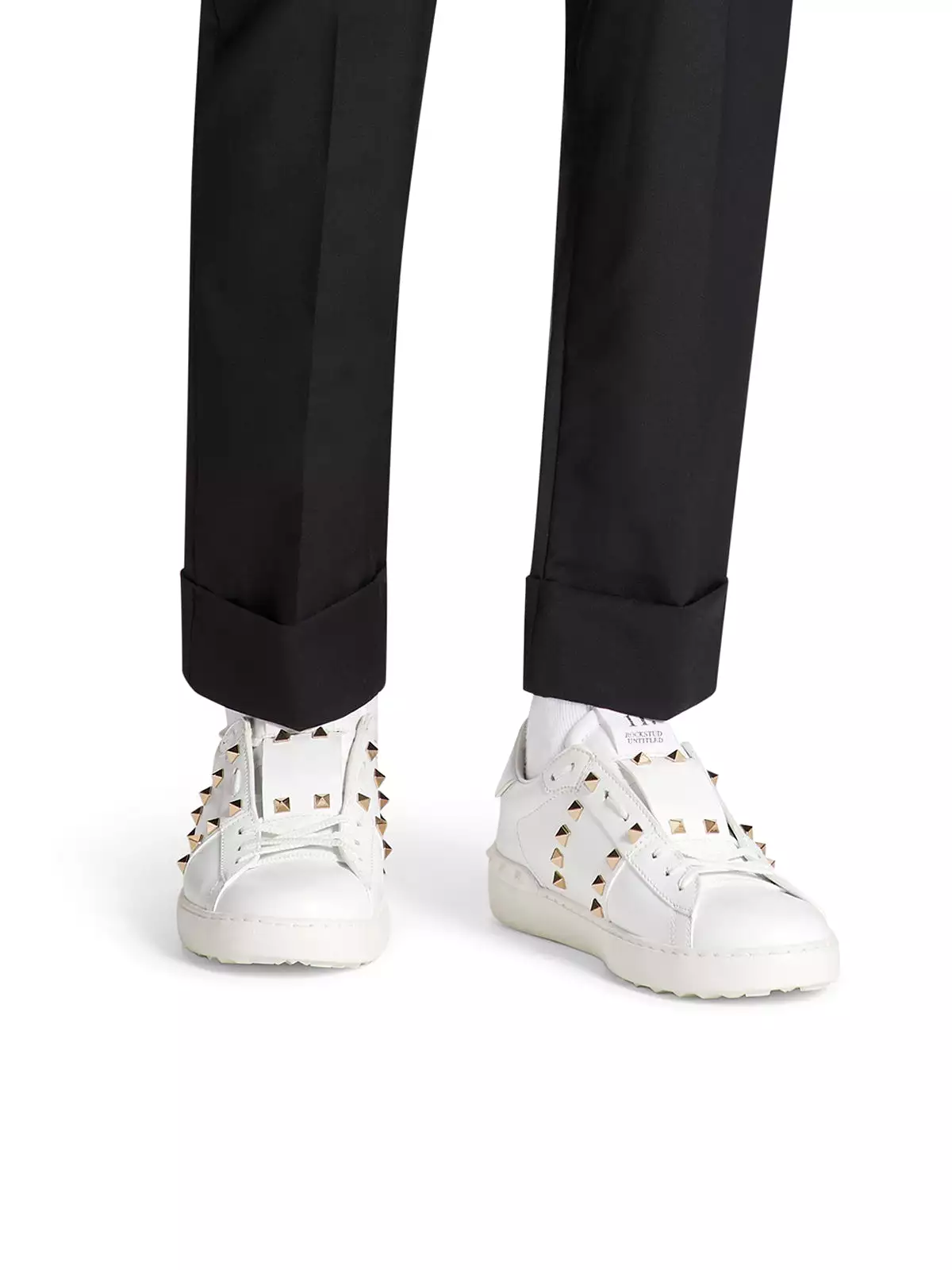 ROCKSTUD UNTITLED SNEAKER IN CALFSKIN