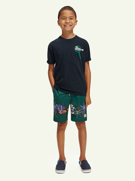 Scotch & Soda Boys Board Shorts _Green 172265-5429