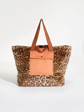 SHOPPER ECO FUR LEOPARD PRINT