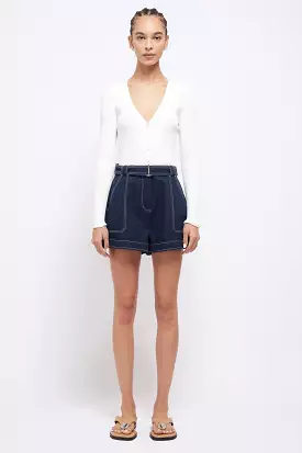 Simkhai - Lourie Belted Shorts - Midnight