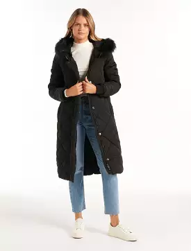 Tessa Quilted Longline Puffer Jacket