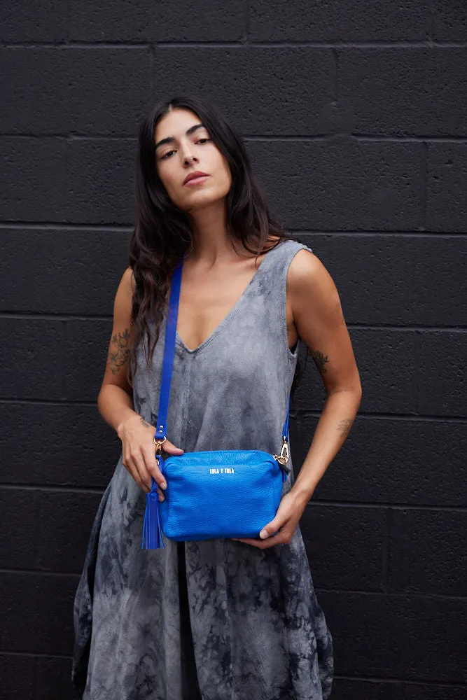 THE LUCIA MINI CROSSBODY// AZUL REY