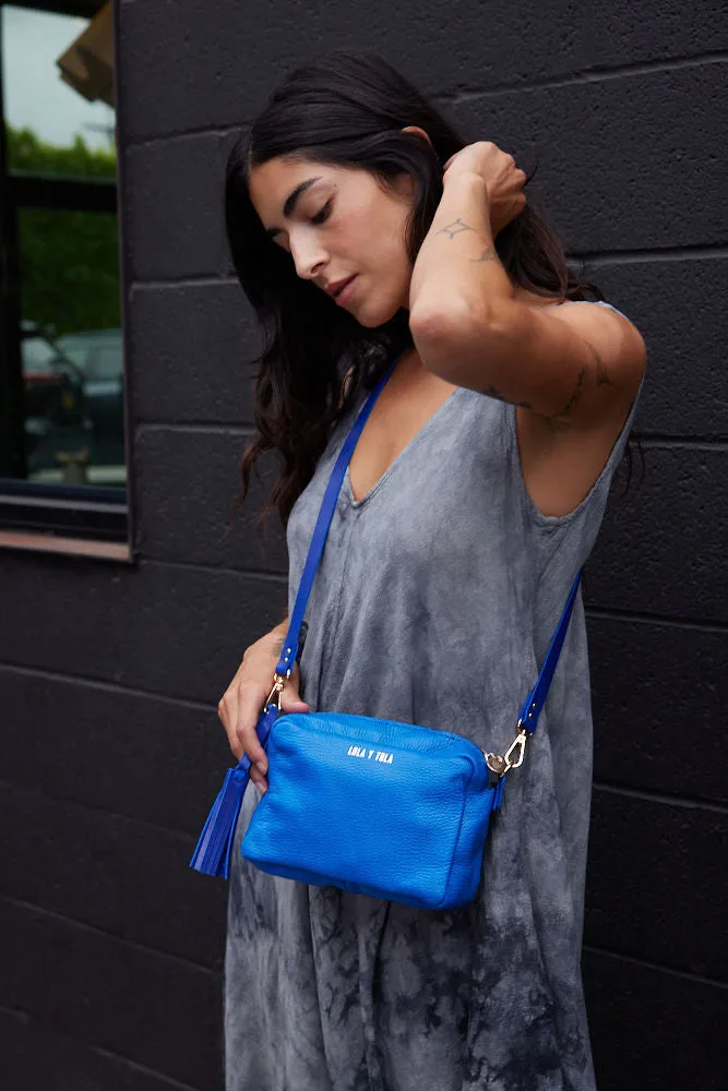 THE LUCIA MINI CROSSBODY// AZUL REY