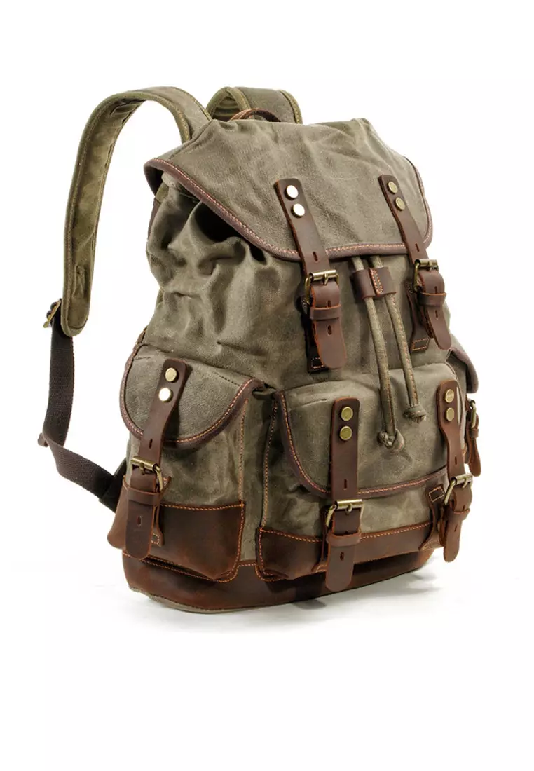 Twenty Eight Shoes VANSA Vintage Wax Canvas Backpacks VBM-Bp9508