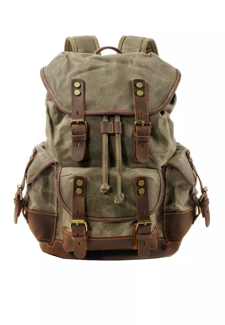 Twenty Eight Shoes VANSA Vintage Wax Canvas Backpacks VBM-Bp9508