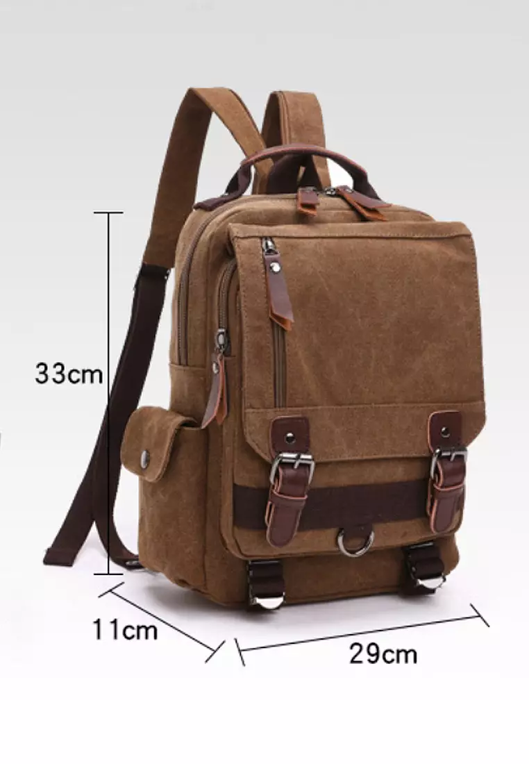 Twenty Eight Shoes VANSA Vintage Wax Canvas Backpacks VBU-Bp85961