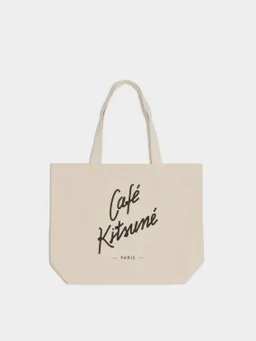 U Tote Bag Cafe Kitsune, Latte