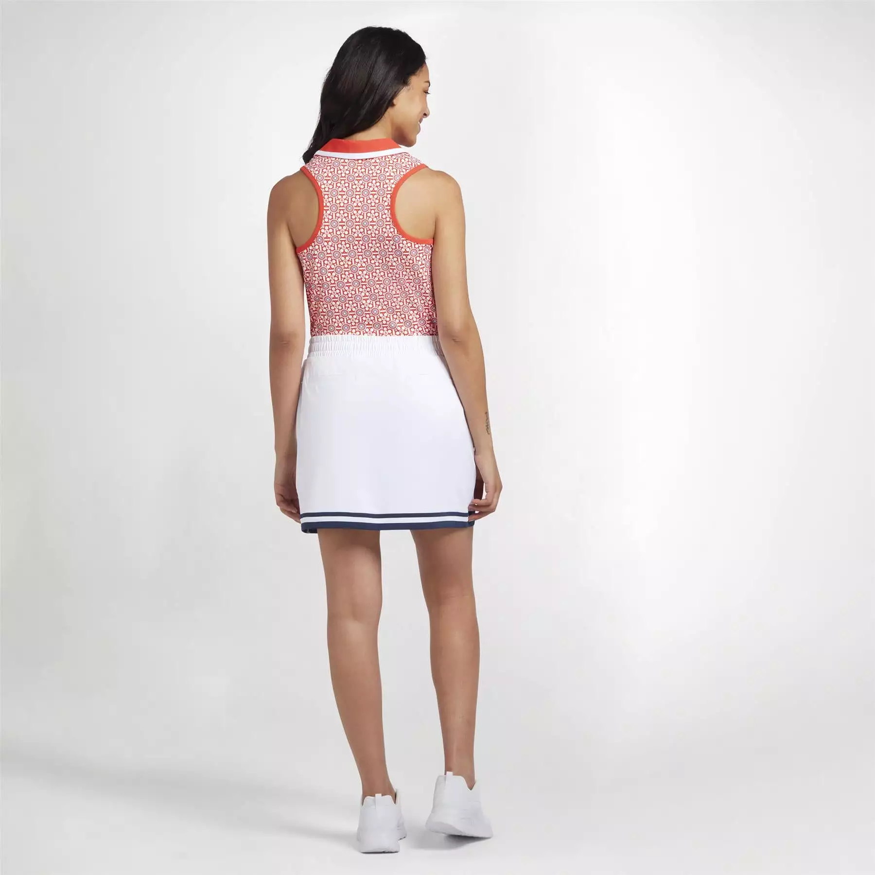 Womens Essential 16 Colour Block Skort Bright White - 2024