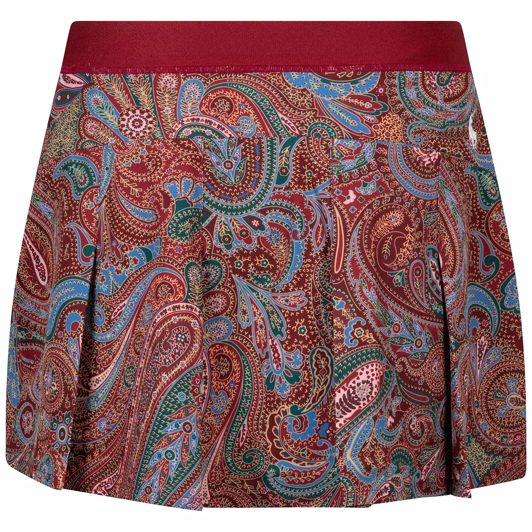 Womens Paisley Pleated Four-Way-Stretch Skort Ancient Madder Paisley - 2024